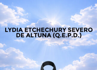 LYDIA ETCHECHURY SEVERO DE ALTUNA (Q.E.P.D.)