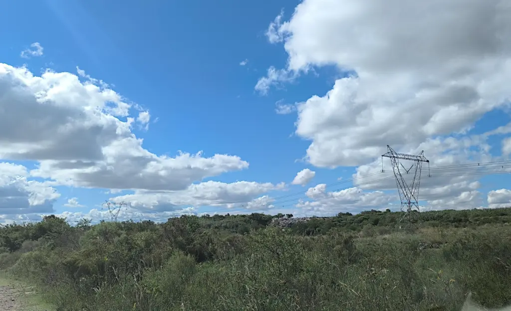 Fotografía de la zona afectada.