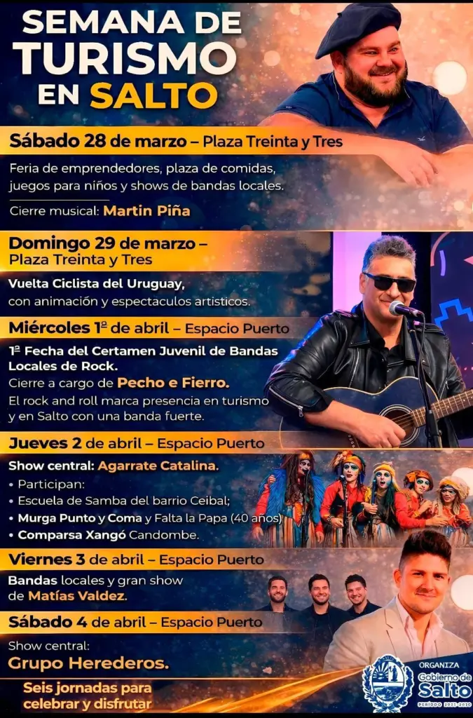 Semana de Turismo - Cronograma de eventos