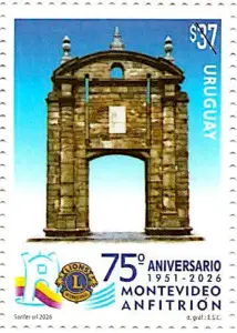Sello Conmemorativo por el 75 aniverssario del Leonismo en Uruguay 1951-2026