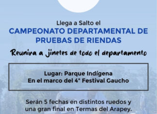 Pruebas de Riendas en Salto se postergan por mal tiempo