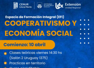 Curso de cooperativismo abre inscripciones en Salto