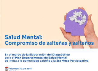 Salto avanza con tercera mesa por salud mental