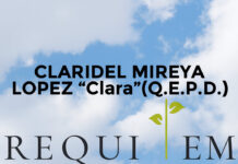 CLARIDEL MIREYA LOPEZ “Clara”(Q.E.P.D.)