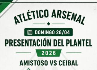 Arsenal inaugura vestuarios y recibe a Ceibal
