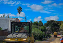 Obras avanzan en Acuña de Figueroa para mejorar tránsito