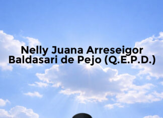 Nelly Juana Arreseigor Baldasari de Pejo (Q.E.P.D.)