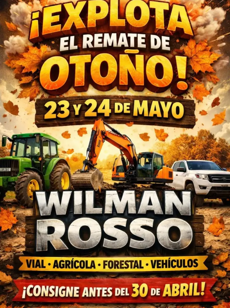 Wilman Rosso / Wilman Rosso: Gran Remate de Otoño en Juanicó el 23 y 24 de mayo