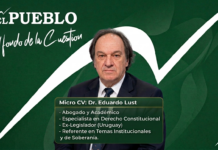 Eduardo Lust: “En política somos lo que somos, uno no se puede disfrazar” Dr. Eduardo Lust Hita, abogado constitucionalista
