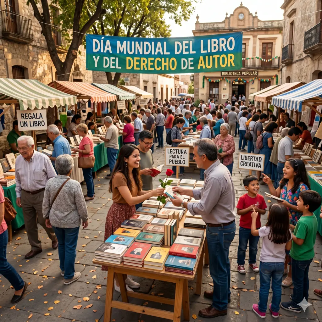 23 de abril / Día Mundial del Libro y el Derecho de Autor: Más que papel y tinta, el día de nuestra memoria colectiva / Imagen creada con Gemini AI para EL PUEBLO