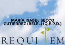 MARÍA ISABEL SECCO GUTIÉRREZ (BELEL) (Q.E.P.D.)