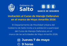 Curso de Manejo Defensivo por Mayo Amarillo en Salto