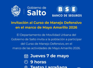 Curso de Manejo Defensivo por Mayo Amarillo en Salto