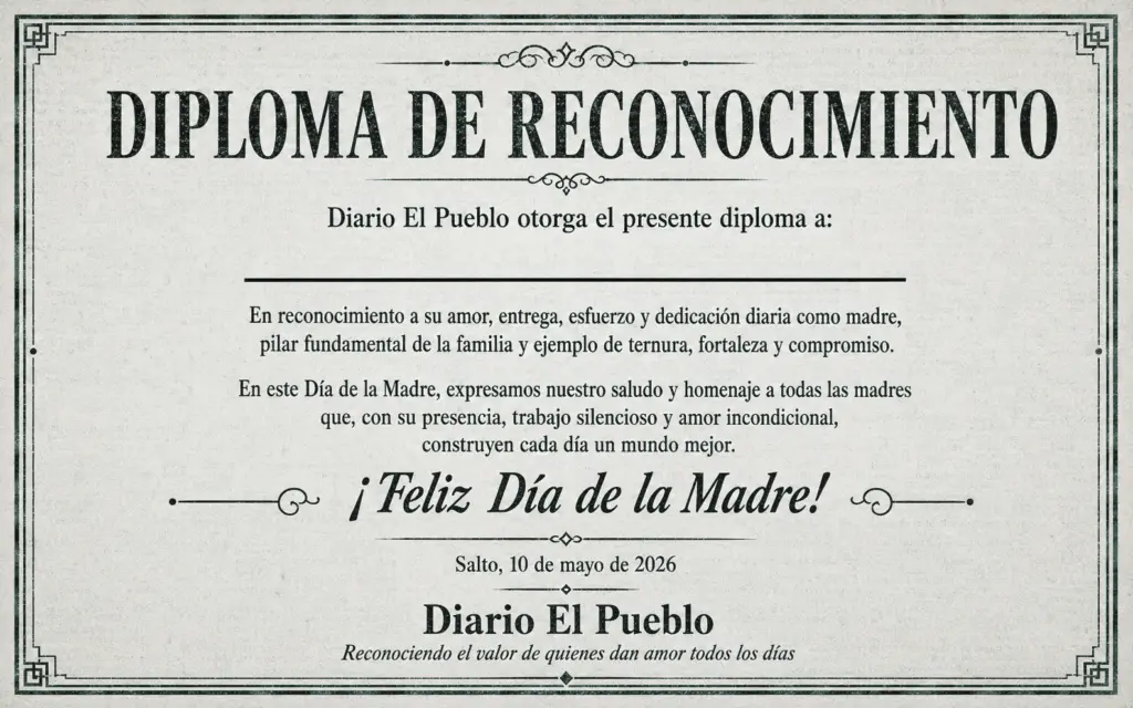 DIPLOMA DIA DE LA MADRE