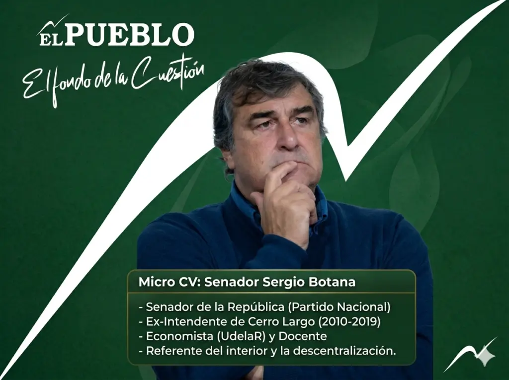 Ec. Sergio Botana, Senador por el Partido Nacional, 2 veces intendente de Cerro Largo, docente. - El Fonde de la Cuestión