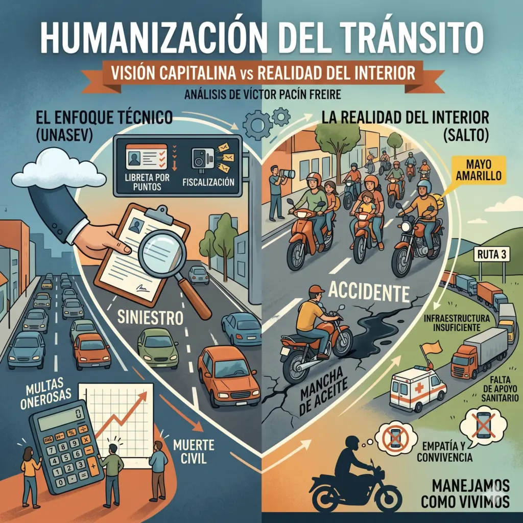UNASEV en Salto: Debates sobre seguridad vial, multas y la realidad del interior