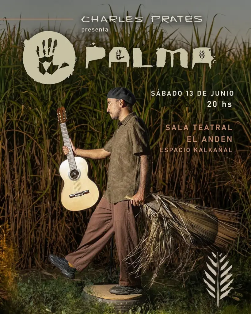 Charles Prates presenta su disco Palma en Salto y Paysandú