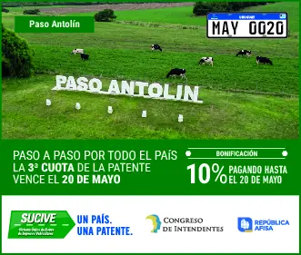 SUCIVE 2da CUOTA - Último plazo: 20 de mayo