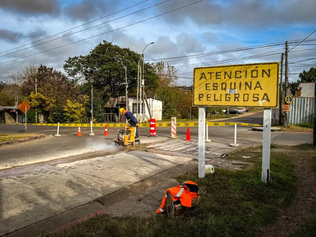 Cortan Acuña de Figueroa por obras de mejora vial