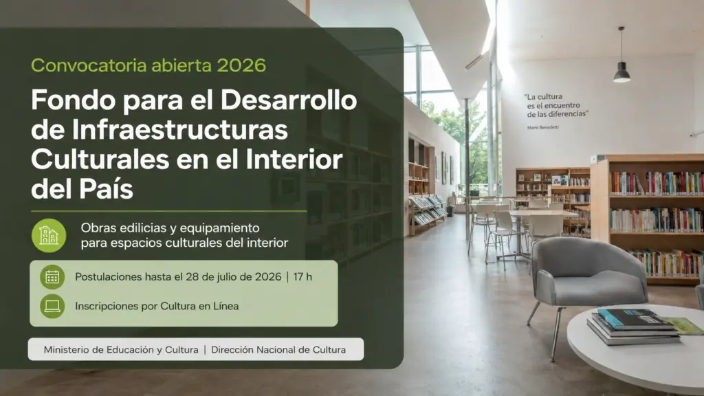 MEC abrió fondo para mejorar espacios culturales del interior