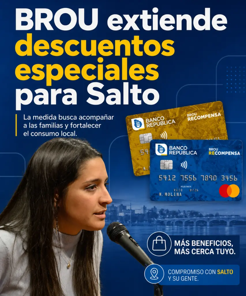 BROU extiende descuentos especiales para Salto