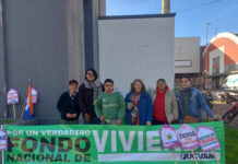 FUCVAM volvió a las calles en Salto para reclamar más recursos para vivienda y una cartera de tierras