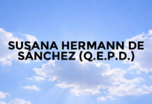SUSANA HERMANN DE SÁNCHEZ (Q.E.P.D.)