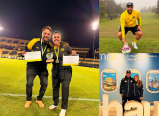 Robert Cabrera brilló en el Mundial de Footgolf