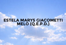 ESTELA MARYS GIACOMETTI MELO (Q.E.P.D.)