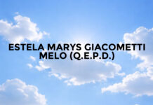 ESTELA MARYS GIACOMETTI MELO (Q.E.P.D.)