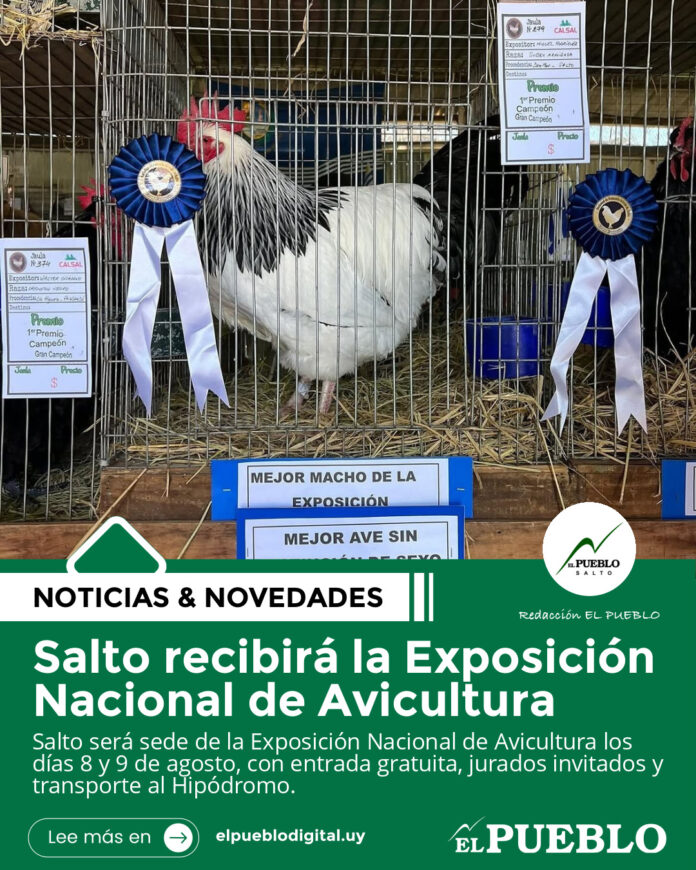 Salto recibirá la Exposición Nacional de Avicultura