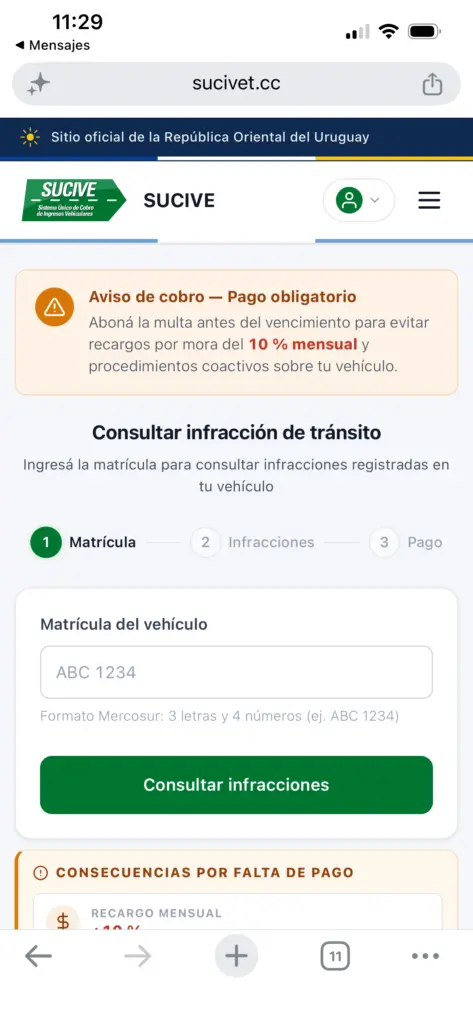 Pagina destino del enlace recibido, en la que se solicita información de las personas.